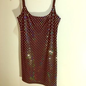 Fredericks of Hollywood’s mini velvet Dress